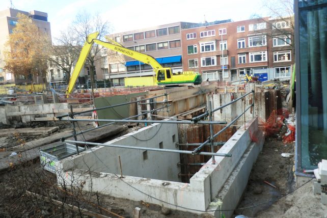 Afzinkkelder metrostation Dijkzigt Rotterdam