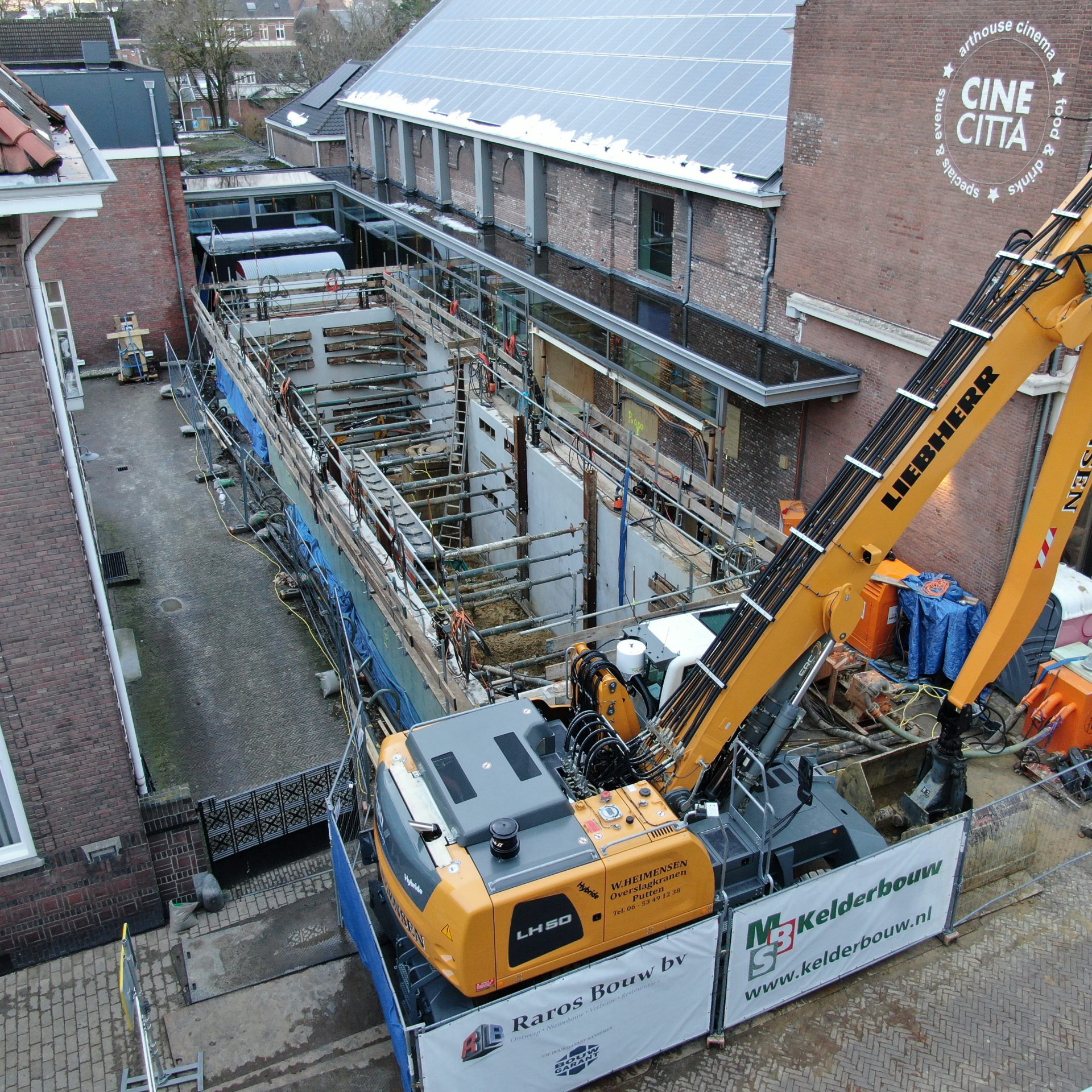 Afzinkkelder CELLA Kelderbouw Cinecitta Tilburg